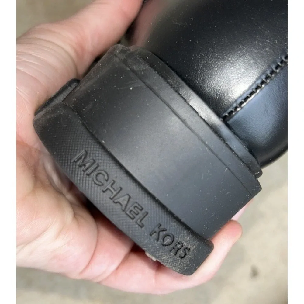 NEW/NO BOX Michael Kors Ridley Riding Boots Black, Size 8M Lug Sole - Picture 7 of 8